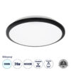 LEDTM® TUFFIN 60996 Μοντέρνο Φωτιστικό Οροφής LED 24W 2760lm 120° AC 220-240V Αδιάβροχο IP54 Ψυχρό Λευκό 6000K - Lumileds SMD Chip - Μαύρο Ματ & Λευκό Γαλακτερό - Μ30 x Π30 x Υ6.5cm - 3 Χρόνια Εγγύηση - Image 2