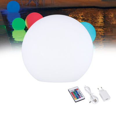 Alternative view of LEDTM® GARDENGLOW  85825 Μοντέρνο Φωτιστικό Κήπου Μπάλα LED Globe 10W Φ40 Επαναφορτιζόμενο Μπαταρίας με Καλώδιο USB - Φορτιστή και Ασύρματο Χειριστήριο IR Αδιάβροχο IP54 Πολύχρωμο RGBW