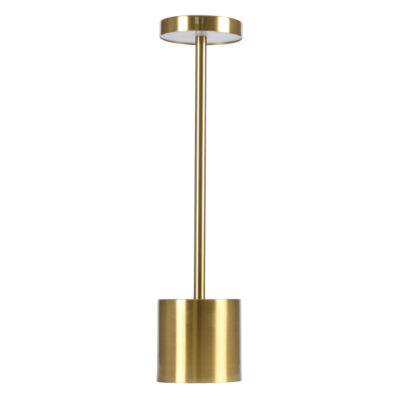 Alternative view of LEDTM® JOJO 76523 Μοντέρνο Επιτραπέζιο Φωτιστικό LED 1.5W 105lm 120° DC 5V με USB με Επαναφορτιζόμενη Μπαταρία Li-ion 3.7V 1800mAh IP44 Ρυθμιζόμενο Λευκό CCT με Αφή 1500K/4500K/6000K Dimmable - Lumileds SMD Chip - Χρυσό - Μ8 x Π8 x Υ34cm - 2 Χρόνια Εγγύηση