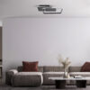 LEDTM® SQUARO 61231 Μοντέρνο Φωτιστικό Οροφής LED 75W 8400lm 360° AC 220-240V IP20 Ρυθμιζόμενο Λευκό CCT με Χειριστήριο από 2700K έως 6000K Dimmable - Lumileds SMD Chip - Μαύρο Ματ - Μ48.5 x Π51 x Υ9cm - 3 Χρόνια Εγγύηση - Image 11