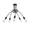 LEDTM® PAULELI 01127 Μοντέρνο Φωτιστικό Οροφής με Ντουί 5 x E27 AC 220-240V IP20 - Μαύρο - Μ76 x Π76 x Υ45cm - Image 2
