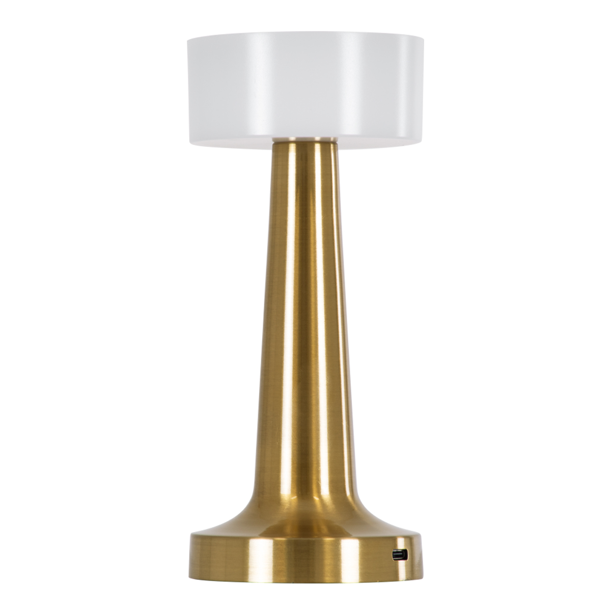 LEDTM® NANNA 76475 Επαναφορτιζόμενο Επιτραπέζιο Φωτιστικό Πορτατίφ LED 1.5W 105lm 120° DC 5V IP44 CCT Ultra Θερμό 1500K - Φυσικό Λευκό 4500K - Ψυχρό Λευκό 6000K Dimmable Χρυσό & Λευκό Πλαστικό - Μ9 x Π9 x Υ21cm - 2 Χρόνια Εγγύηση - Image 2