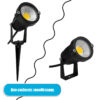 LEDTM® TREECOBO 75583 Φωτιστικό Σποτ για Φυτά - Δέντρα με Βάση Κήπου / Καρφωτό LED 10W 1100lm 35° DC 12-24V Αδιάβροχο IP67 Θερμό Λευκό 2700K Dimmable - Bridgelux COB Chip - Μαύρο - Μ6 x Π6 x Υ12.5cm - 2 Χρόνια Εγγύηση - Image 2