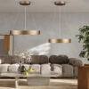LEDTM® SALEM 61248 Μοντέρνο Κρεμαστό Φωτιστικό Οροφής LED 105W 12075lm 120° AC 220-240V IP20 Ρυθμιζόμενο Λευκό CCT με Χειριστήριο από 2700K έως 6000K Dimmable - Lumileds SMD Chip - Καφέ Ματ - Μ60 x Π60 x Υ6cm - 3 Χρόνια Εγγύηση - Image 11