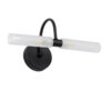 LEDTM® PAOLA 60416 Μοντέρνο Φωτιστικό Τοίχου - Απλίκα Καθρέπτη Μπάνιου με Ντουί 2 x G9 AC 220-240V Αδιάβροχο IP44 - Μαύρο Ματ & Λευκό - Μ31 x Π16 x Υ15cm - Image 3