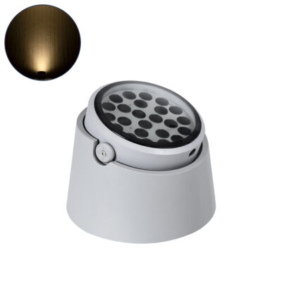 Alternative view of LEDTM® FLOODRANA 90489 Κινούμενος Προβολέας Σποτ Wall Washer LED 36W 3240lm 5° DC 24V Αδιάβροχο IP67 Θερμό Λευκό 2700K Dimmable - Bridgelux SMD Chip - Γκρι - Μ26.5 x Π26.5 x Υ20cm - 3 Χρόνια Εγγύηση