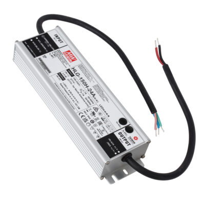 Alternative view of LEDTM® MEANWELL-HLG-150H-24A 90785 Τροφοδοτικό/Μετασχηματιστής SELV 150W 6.25A DC 24V Αδιάβροχο IP65 - AC 220-240V σε DC 24V - Μ22.8 x Π6.8 x Υ4cm - 3 Χρόνια Εγγύηση