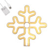 LEDTM® 78582 Φωτιστικό Ταμπέλα Φωτεινή Επιγραφή NEON LED Σήμανσης SNOWFLAKE 5W με Καλώδιο Τροφοδοσίας USB - Μπαταρίας 3xAAA (Δεν Περιλαμβάνονται) - Θερμό Λευκό 2700K - Image 2