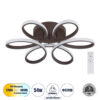 LEDTM® MARGARET 61402 Μοντέρνο Φωτιστικό Οροφής LED 54W 6210lm 360° AC 220-240V IP20 Ρυθμιζόμενο Λευκό CCT με Χειριστήριο από 2700K έως 6000K Dimmable - Lumileds SMD Chip - Καφέ Ματ - Μ57 x Π57 x Υ12cm - 3 Χρόνια Εγγύηση - Image 2
