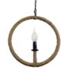 LEDTM® LINDELL 10001111 Vintage Κρεμαστό Φωτιστικό Οροφής με Ντουί 1 x E14 AC 220-240V IP20 - Μπεζ & Μαύρο - Μ37 x Π2.5 x Υ37cm - Image 2