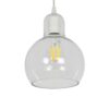 LEDTM® LUCREZIA 01314 Μοντέρνο Κρεμαστό Φωτιστικό Οροφής με Ντουί 1 x E27 AC 220-240V IP20 - Διάφανο - Μ18 x Π18 x Υ23cm