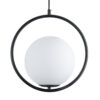 LEDTM® MADRID 00931 Μοντέρνο Κρεμαστό Φωτιστικό Οροφής με Ντουί 1 x E27 AC 220-240V IP20 - Μαύρο & Λευκό - Μ30 x Π20 x Υ30cm - Image 2