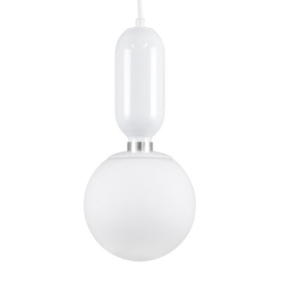 Alternative view of LEDTM® MAVERICK 00944 Μοντέρνο Κρεμαστό Φωτιστικό Οροφής με Ντουί 1 x E27 AC 220-240V IP20 - Λευκό - Μ15 x Π15 x Υ33cm