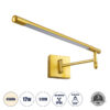 LEDTM® FRIDA 60459 Μοντέρνο Φωτιστικό Τοίχου - Απλίκα Καθρέπτη Μπάνιου LED 12W 1400lm 120° AC 220-240V IP44 Φυσικό Λευκό 4500K - Lumileds SMD Chip & TÜV SÜD Driver - Χρυσό Βούρτσας - Μ51 x Π25 x Υ10cm - 3 Χρόνια Εγγύηση - Image 2