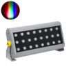 LEDTM® FLOODHENA 90643 Προβολέας Σποτ Wall Washer LED 48W 3840lm 30° DC 24V Αδιάβροχο IP65 Πολύχρωμο RGB Dimmable DMX512 - Bridgelux SMD Chip - Γκρι Ανθρακί - Μ39 x Π6 x Υ17cm - 3 Χρόνια Εγγύηση - Image 2