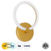 LEDTM® MATILDA 61340 Μοντέρνο Φωτιστικό Τοίχου - Απλίκα LED 8W 960lm 360° AC 220-240V IP20 Ρυθμιζόμενο Λευκό CCT με On/Off 2700K/4500K/6000K - Lumileds SMD Chip - Χρυσό - Μ20 x Π5 x Υ25.5cm - 3 Χρόνια Εγγύηση - Image 2