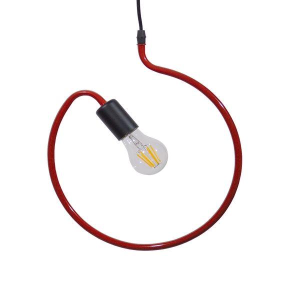 LEDTM® LIBBY 01095-1 Παιδικό Κρεμαστό Φωτιστικό Οροφής με Ντουί 1 x E27 AC 220-240V IP20 - Κόκκινο - Μ28 x Π28 x Υ16cm - Image 2