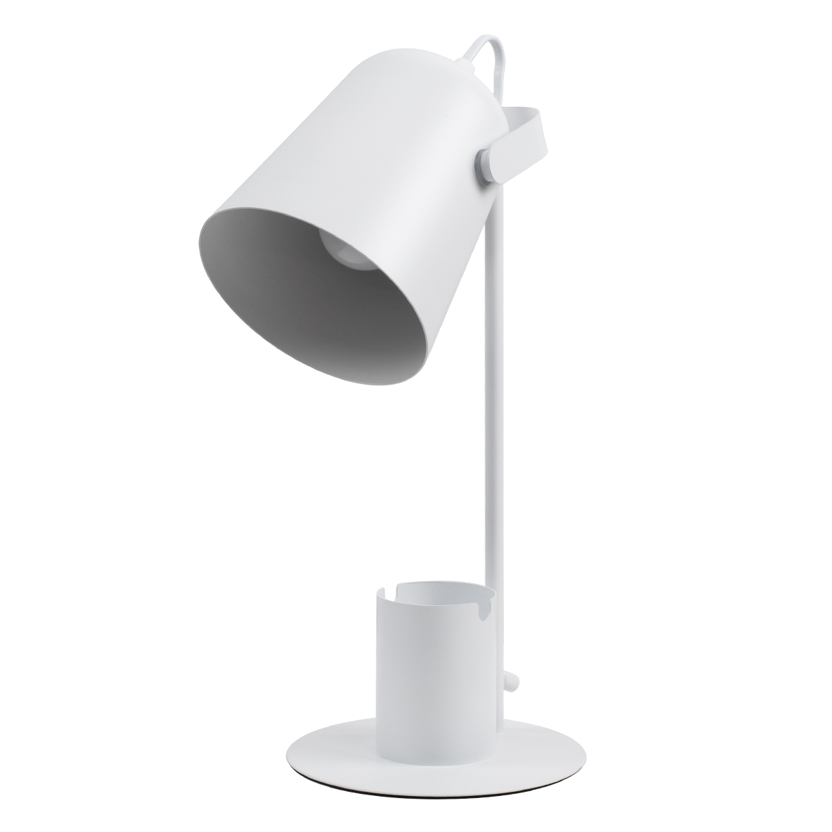 LEDTM® PENCASE 61564 Μοντέρνο Επιτραπέζιο Φωτιστικό Πορτατίφ με Ντουί 1 x E27 AC 220-240V IP20 - Λευκό - Μ12 x Π15 x Υ38cm - Image 2