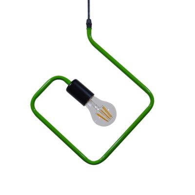 Alternative view of LEDTM® LIBBY 01096-1 Παιδικό Κρεμαστό Φωτιστικό Οροφής με Ντουί 1 x E27 AC 220-240V IP20 - Πράσινο & Μαύρο - Μ31 x Π31 x Υ16cm