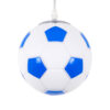 LEDTM® FOOTBALL 00644 Παιδικό Κρεμαστό Φωτιστικό Οροφής με Ντουί 1 x E27 AC 220-240V IP20 - Λευκό & Μπλε - Μ15 x Π15 x Y18cm - Image 2