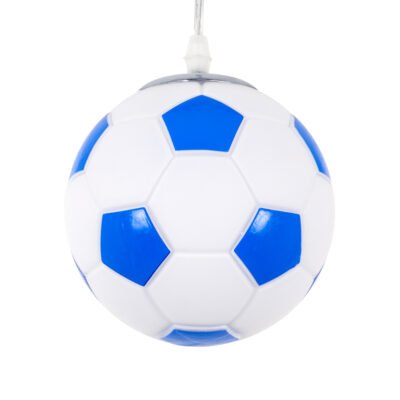 Alternative view of LEDTM® FOOTBALL 00644 Παιδικό Κρεμαστό Φωτιστικό Οροφής με Ντουί 1 x E27 AC 220-240V IP20 - Λευκό & Μπλε - Μ15 x Π15 x Y18cm