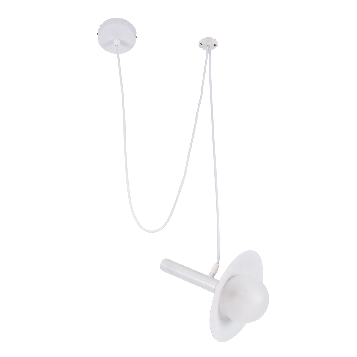 LEDTM® CELEST 00790 Μοντέρνο Κρεμαστό Φωτιστικό Οροφής με Ντουί 1 x G9 AC 220-240V IP20 - Λευκό - Μ20 x Π20 x Υ26.5cm - Image 2