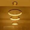 kelvo® NEMESIS KLV-101-0219-V2 Κρεμαστό Φωτιστικό Οροφής LED 100W 10000lm 180° AC 220-240V IP20 Ρυθμιζόμενο Λευκό CCT με Χειριστήριο από 2700K έως 6000K Dimmable - Lumileds SMD Chip - Χρυσό Πλατίνα - Μ60 x Π60 x Υ60cm - 3 Χρόνια Εγγύηση - Image 13