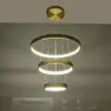 kelvo® NEMESIS KLV-101-0219-V2 Κρεμαστό Φωτιστικό Οροφής LED 100W 10000lm 180° AC 220-240V IP20 Ρυθμιζόμενο Λευκό CCT με Χειριστήριο από 2700K έως 6000K Dimmable - Lumileds SMD Chip - Χρυσό Πλατίνα - Μ60 x Π60 x Υ60cm - 3 Χρόνια Εγγύηση - Image 15