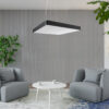 LEDTM® KAMALA 61210-P Μοντέρνο Κρεμαστό Φωτιστικό Οροφής LED 100W 10000lm 120° AC 220-240V IP20 Ρυθμιζόμενο Λευκό CCT με Χειριστήριο από 2700K έως 6000K Dimmable - Lumileds SMD Chip - Μαύρο Ματ - Μ80 x Π80 x Υ8cm - 3 Χρόνια Εγγύηση - Image 20