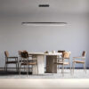 LEDTM® BOLIVAR 61271 Μοντέρνο Κρεμαστό Φωτιστικό Οροφής LED 54W 6210lm 360° AC 220-240V IP20 Ρυθμιζόμενο Λευκό CCT με Χειριστήριο από 2700K έως 6000K Dimmable - Lumileds SMD Chip - Μαύρο Ματ - Μ120 x Π30 x Υ2cm - 3 Χρόνια Εγγύηση - Image 11