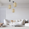 LEDTM® HIBISCUS 01934 Boho Κρεμαστό Φωτιστικό Οροφής με Ντουί 1 x E27 AC 220-240V IP20 - Μπεζ - Μ28 x Π28 x Υ28cm - Image 11