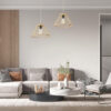 LEDTM® TYGEE 01930 Boho Κρεμαστό Φωτιστικό Οροφής με Ντουί 1 x E27 AC 220-240V IP20 - Μπεζ - Μ35 x Π35 x Υ22cm - Image 11