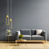 LEDTM® ILDI 61090 Μοντέρνο Κρεμαστό Φωτιστικό Οροφής LED 12W 1440lm 300° AC 220-240V IP20 Ρυθμιζόμενο Λευκό CCT με On/Off 2700K/4500K/6000K - Lumileds SMD Chip - Χρυσό Βούρτσας - Μ10 x Π2.3 x Υ38cm - 3 Χρόνια Εγγύηση - Image 11