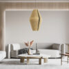 LEDTM® SALERNO 02077 Boho Κρεμαστό Φωτιστικό Οροφής με Ντουί 1 x E27 AC 220-240V IP20 - Μπεζ & Μαύρο - Μ50 x Π50 x Υ80cm - Image 11