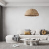 LEDTM® MANGATA 01847 Boho Κρεμαστό Φωτιστικό Οροφής με Ντουί 1 x E27 AC 220-240V IP20 - Μπεζ - Μ60 x Π60 x Υ28cm - Image 11