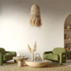 LEDTM® PORTOFERRAIO 02170 Boho Κρεμαστό Φωτιστικό Οροφής με Ντουί 1 x E27 AC 220-240V IP20 - Μπεζ - Μ30 x Π30 x Υ70cm - Image 11