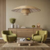 LEDTM® ZORA 02140 Boho Κρεμαστό Φωτιστικό Οροφής με Ντουί 1 x E27 AC 220-240V IP20 - Μπεζ - Μ120 x Π120 x Υ40cm - Image 11