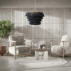 LEDTM® MISSOULA 02091 Boho Κρεμαστό Φωτιστικό Οροφής με Ντουί 1 x E27 AC 220-240V IP20 - Μαύρο & Χρυσό - Μ60 x Π60 x Υ40cm - Image 11
