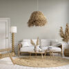 LEDTM® GUADELOUPE 02157 Boho Κρεμαστό Φωτιστικό Οροφής με Ντουί 1 x E27 AC 220-240V IP20 - Μπεζ - Μ50 x Π50 x Υ40cm - Image 11