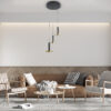 LEDTM® ZANE 60934 Μοντέρνο Κρεμαστό Φωτιστικό Οροφής LED 54W 6048lm 120° AC 220-240V IP20 Ρυθμιζόμενο Λευκό CCT με Χειριστήριο από 2700K έως 6000K Dimmable - Lumileds SMD Chip - Μαύρο Ματ & Χρυσό - Μ40 x Π40 x Υ20cm - 3 Χρόνια Εγγύηση - Image 13
