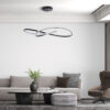 LEDTM® DEXTER 60917 Μοντέρνο Κρεμαστό Φωτιστικό Οροφής LED 120W 13440lm 300° AC 220-240V IP20 Ρυθμιζόμενο Λευκό CCT με Χειριστήριο από 2700K έως 6000K Dimmable - Lumileds SMD Chip - Μαύρο Ματ - Μ103 x Π103 x Υ22cm - 3 Χρόνια Εγγύηση - Image 11