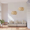 LEDTM® MINORCA 01729 Boho Κρεμαστό Φωτιστικό Οροφής με Ντουί 1 x E27 AC 220-240V IP20 - Μπεζ - Μ30 x Π30 x Υ18cm - Image 12