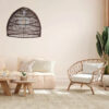 LEDTM® MALIBU 00970 Boho Κρεμαστό Φωτιστικό Οροφής με Ντουί 1 x E27 AC 220-240V IP20 - Καφέ - Μ40 x Π40 x Υ35cm - Image 7