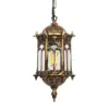 LEDTM® DARCY 00656 Vintage Κρεμαστό Φωτιστικό Οροφής με Ντουί 1 x E27 AC 220-240V IP20 - Μπρούτζινο - Μ15.5 x Π15.5 x Υ32.5cm