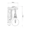 LEDTM® KENSI 00883 Boho Φωτιστικό Τοίχου - Απλίκα με Ντουί 1 x E27 AC 220-240V IP20 - Καφέ & Μπεζ - Μ7 x Π18 x Υ30cm - Image 5