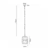 LEDTM® BARREL 00890 Vintage Κρεμαστό Φωτιστικό Οροφής με Ντουί 1 x E27 AC 220-240V IP20 - Kαφέ - Μ24 x Π24 x Υ30cm - Image 5