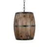 LEDTM® BARREL 00890 Vintage Κρεμαστό Φωτιστικό Οροφής με Ντουί 1 x E27 AC 220-240V IP20 - Kαφέ - Μ24 x Π24 x Υ30cm - Image 7
