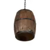 LEDTM® BARREL 00890 Vintage Κρεμαστό Φωτιστικό Οροφής με Ντουί 1 x E27 AC 220-240V IP20 - Kαφέ - Μ24 x Π24 x Υ30cm - Image 8