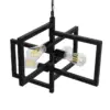 LEDTM® LOOP 00904 Μοντέρνο Κρεμαστό Φωτιστικό Οροφής με Ντουί 4 x E27 AC 220-240V IP20 - Μαύρο - Μ52 x Π52 x Υ45cm - Image 9
