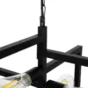 LEDTM® LOOP 00904 Μοντέρνο Κρεμαστό Φωτιστικό Οροφής με Ντουί 4 x E27 AC 220-240V IP20 - Μαύρο - Μ52 x Π52 x Υ45cm - Image 10